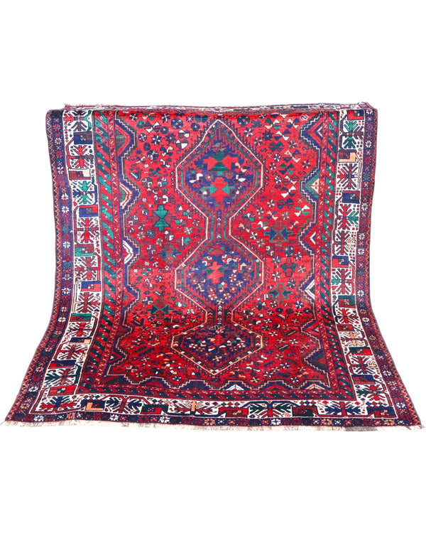 Tappeto Shiraz geometrico 217x168 cm con triplo medaglione
