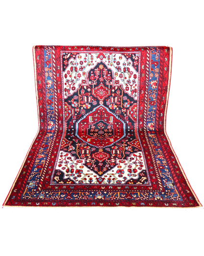 Tappeto Nahavand geometrico 252x158 cm con medaglione centrale