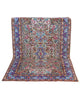 Tappeto 243x152 cm crema e azzurro per camera raffinata in stile Kerman.