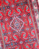 tappeto hamedan tradizionale con design ricco e bordura decorata