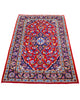 tappeto kashan persiano fatto a mano fondo rosso con medaglione floreale centrale