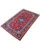 tappeto kashan persiano fatto a mano fondo rosso con medaglione floreale centrale