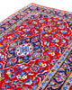 tappeto kashan persiano fatto a mano fondo rosso con medaglione floreale centrale