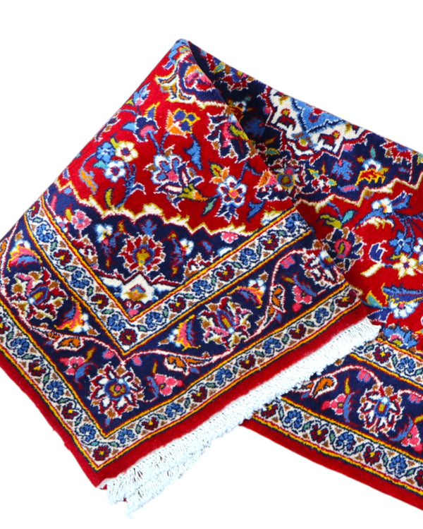 Tappeto Kashan 156x100 cm fatto a mano in lana persiano
