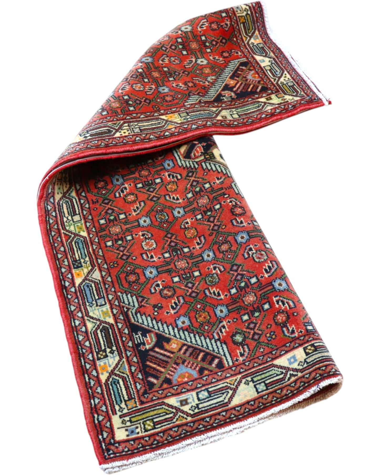 Tappeto Hamedan fatto a mano in lana persiano 165x102 cm