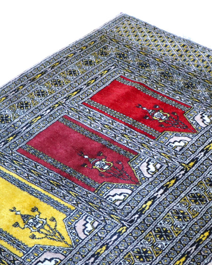 Tappeto Kashmar 153x92 cm in lana e cotone, ideale per ingresso.