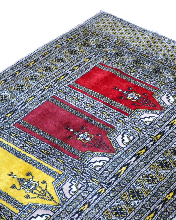 Tappeto Kashmar 153x92 cm in lana e cotone, ideale per ingresso.