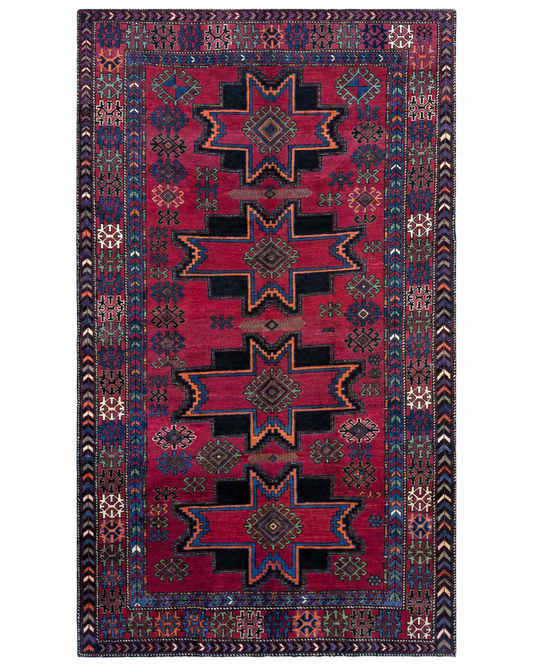Tappeto Hamadan 214x131 cm in lana annodata a mano