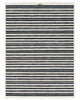 Tappeto Moderno 198x150 cm Avorio Nero e Grigio a Righe