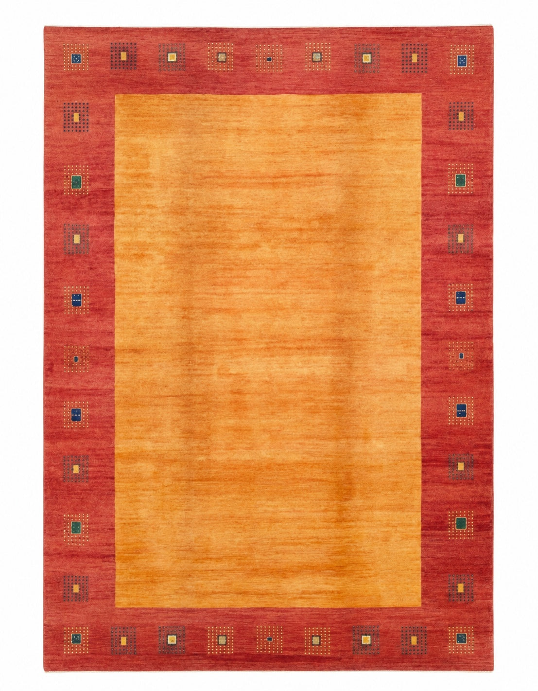 Modern Persian Rug 297x200 cm Orange and Red Geometric