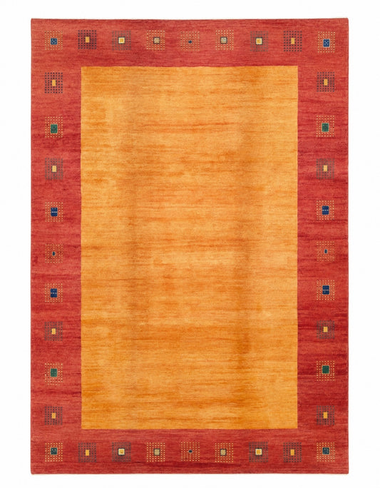 Modern Persian Rug 297x200 cm Orange and Red Geometric