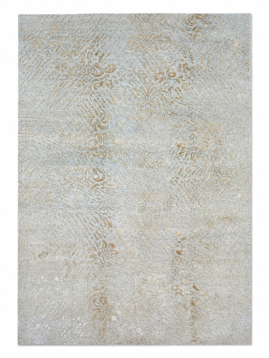 Modern Persian Rug 280x185 cm Ivory and Beige Floral
