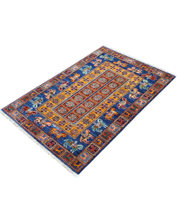 Tappeto Paizrik 149x101 cm fatto a mano, perfetto per arredare il salotto.