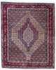 Tappeto persiano 154x127 cm multicolore con medaglione in soggiorno elegante