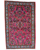 Tappeto persiano 167x108 cm rosso con motivi floreali in soggiorno elegante