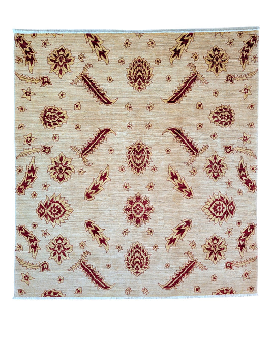 Tappeto Nain annodato a mano, medaglione floreale blu, avorio e nero. Trama in cotone, vello in lana e seta. Provenienza Persia, certificato di autenticità incluso.